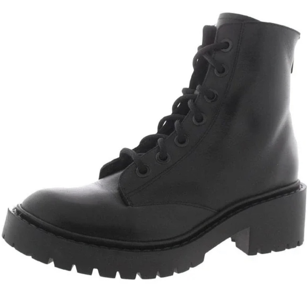 KENZO Women's Pike Lace Up Shearling Boots, Black EU36 US6 Very good Codition